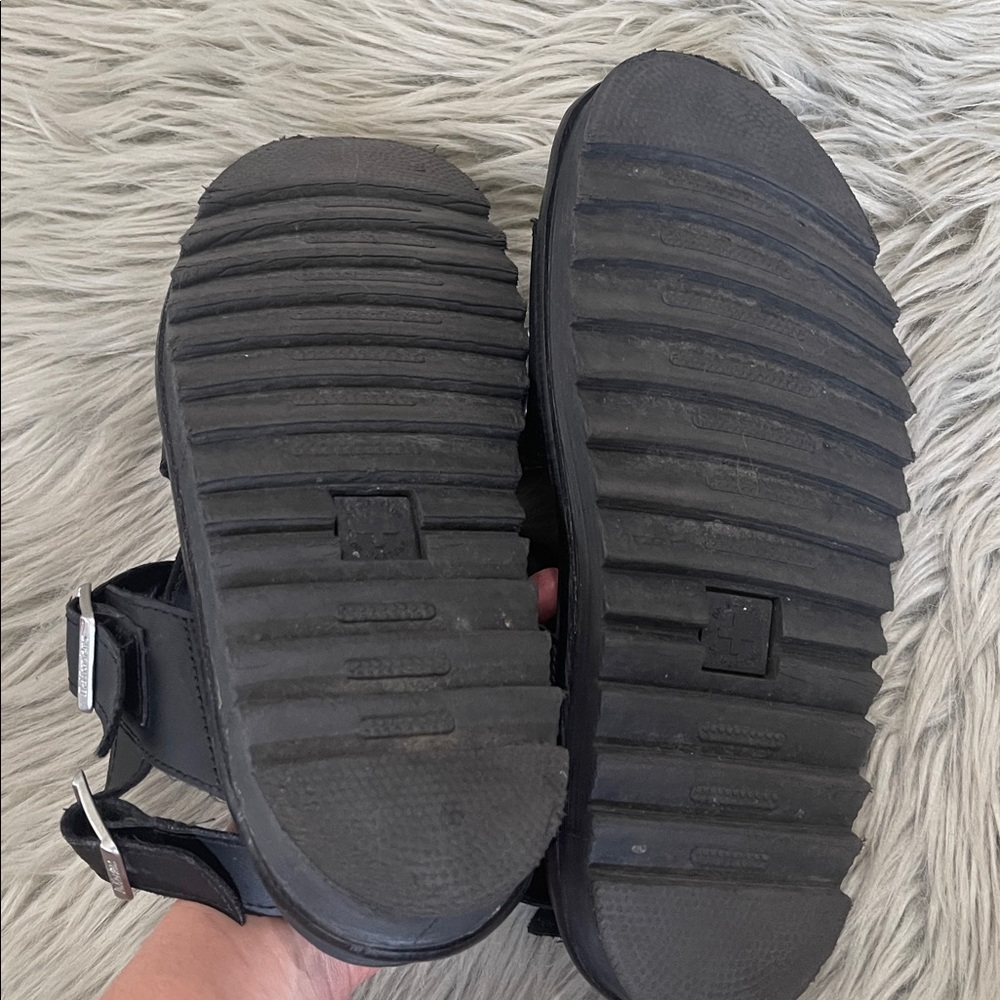 Dr. Martens Black  Sandals with Silver Studs - Picture 4 of 6